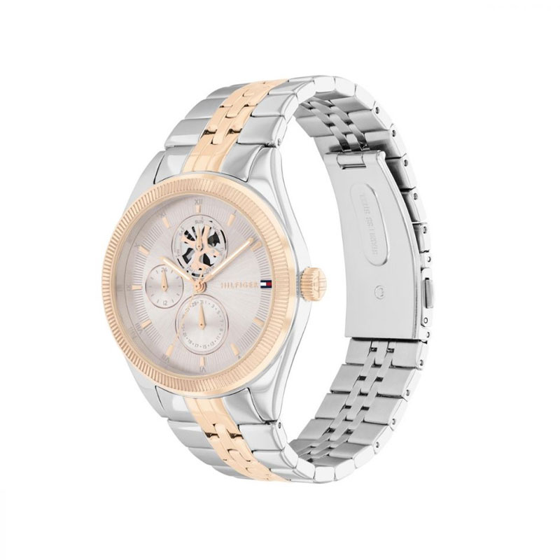 Tommy Hilfiger 38MM Multifunction Fluted Gray Women's Watch (TW001783)