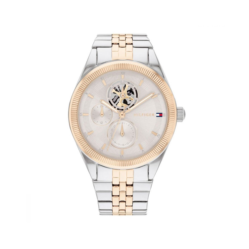 Tommy Hilfiger 38MM Multifunction Fluted Gray Women's Watch (TW001783)