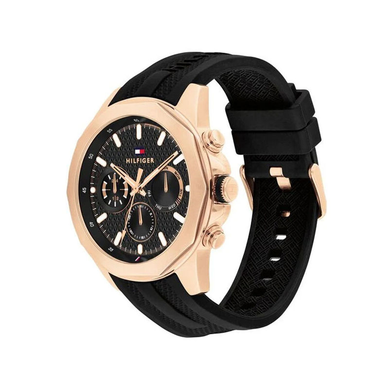 Tommy Hilfiger 46MM Multifunctional Rose Gold-Tone Sports Men's Watch (TW001869)