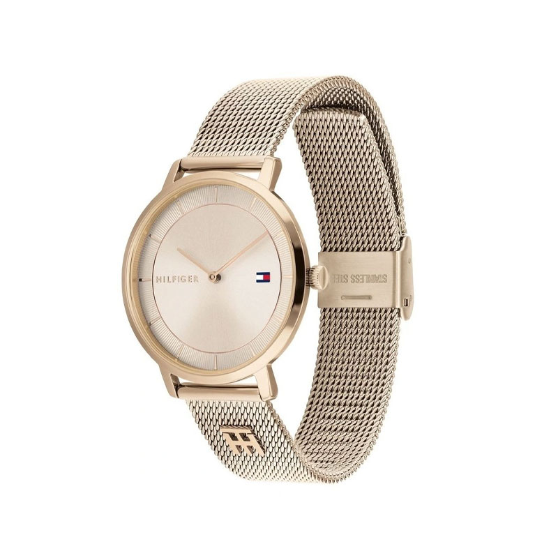 Tommy Hilfiger Tea Carnation Gold Mesh Women's Watch (TW000300)