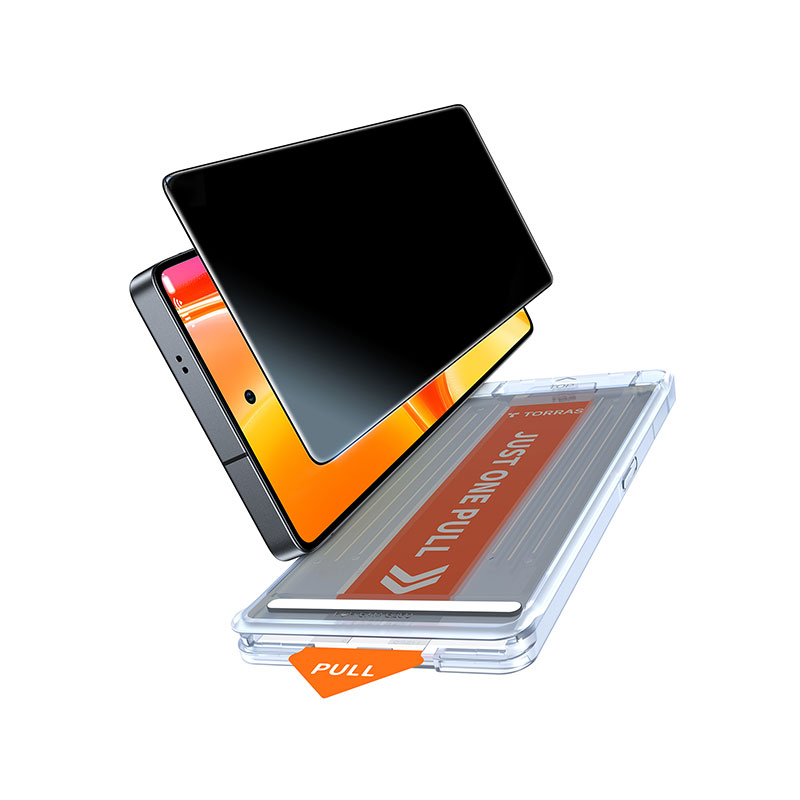 TORRAS Install Master Privacy Screen Protector for Galaxy S25 Ultra