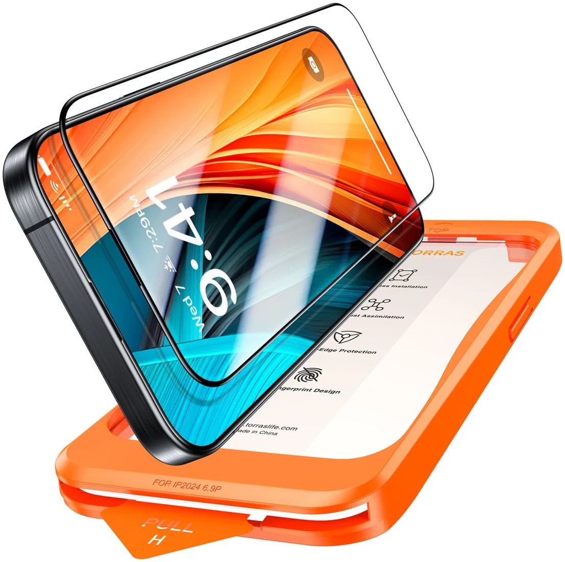 TORRAS Install Master Screen Protector for iPhone 17 Pro Max/ 16 Pro Max
