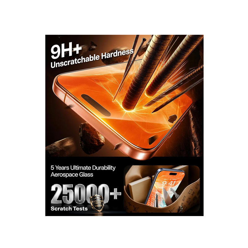 TORRAS Install Master Privacy Screen Protector for iPhone 17 Pro