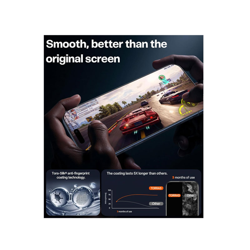 TORRAS Install Master Screen Protector for iPhone 17 Pro/ 16 Pro