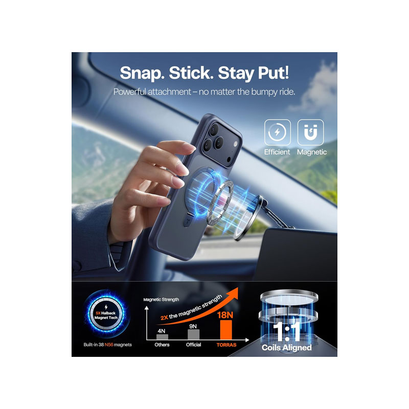 TORRAS Ostand R Case for iPhone 17 Pro