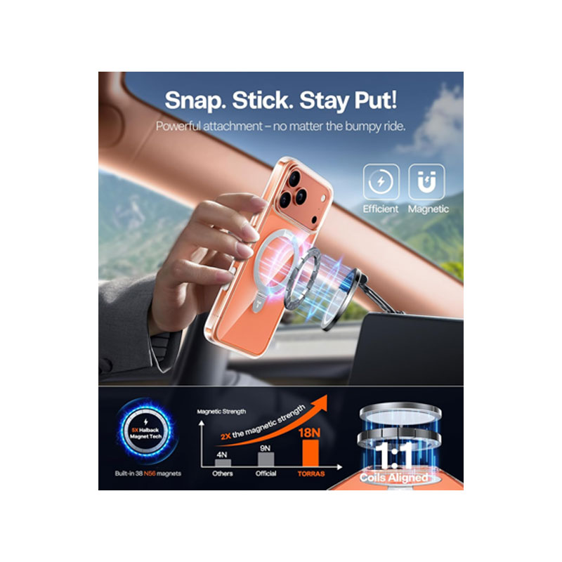 TORRAS Ostand R Case for iPhone 17 Pro