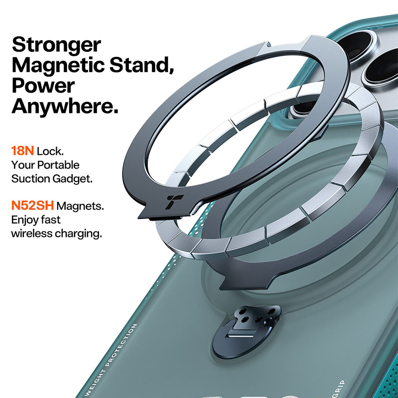 TORRAS 	Ostand Spin/ Q3 Air Case for iPhone 17 Pro Max