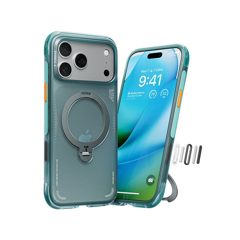 TORRAS 	Ostand Spin/ Q3 Air Case for iPhone 17 Pro Max