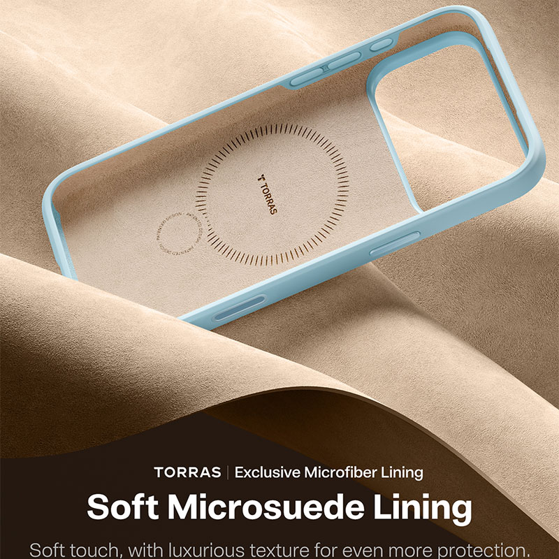 Torras Ostand Spin Silicone Case for iPhone 17 Pro Max