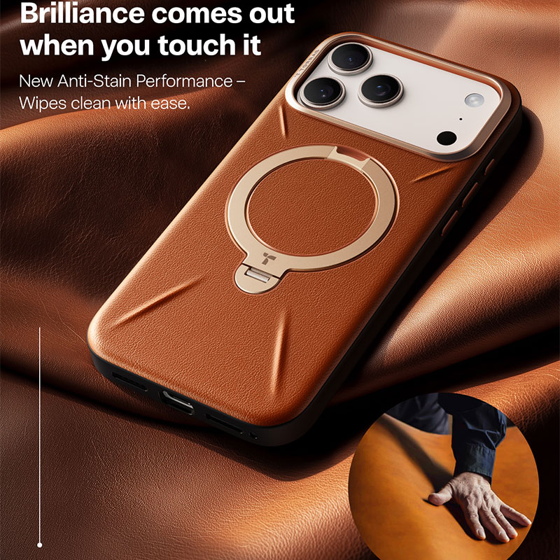 Torras Ostand Spin VegSkin Case for iPhone 17 Pro Max
