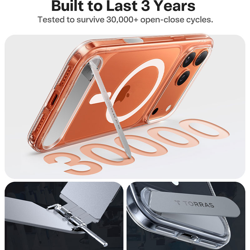 TORRAS Pstand Case for iPhone 17 Pro