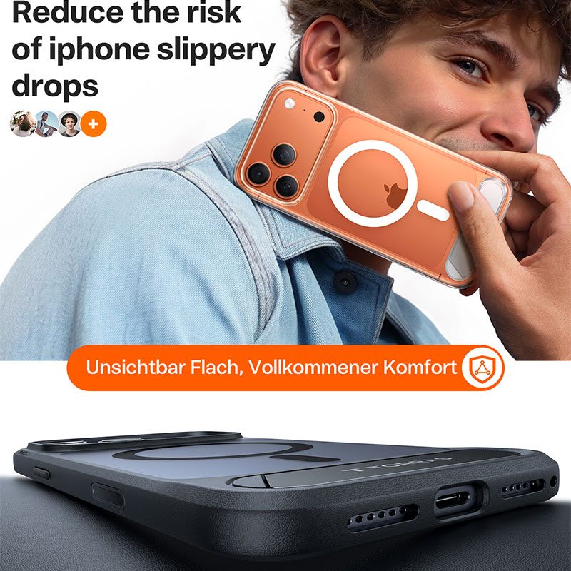 TORRAS Pstand Case for iPhone 17 Pro