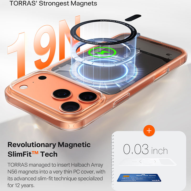 TORRAS SlimFit Mag Case for iPhone 17 Pro Max
