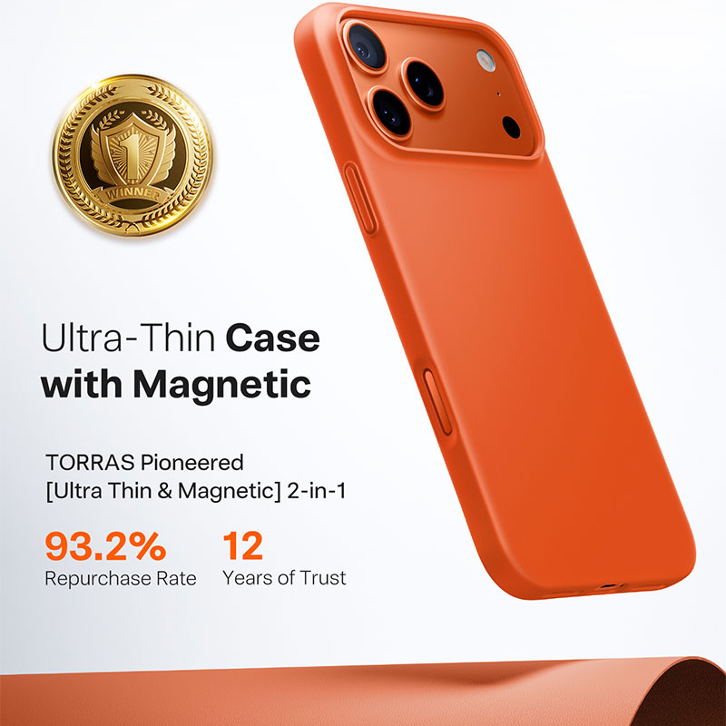TORRAS SlimFit Mag Case for iPhone 17 Pro Max