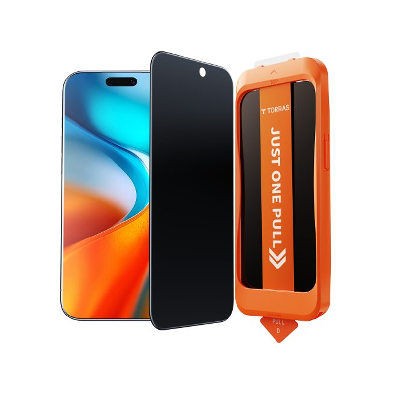 TORRAS Install Master Privacy Screen Protector for iPhone Air