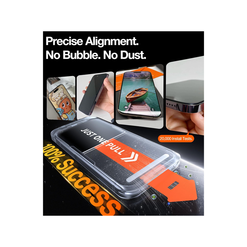 TORRAS Install Master Privacy Screen Protector for iPhone Air