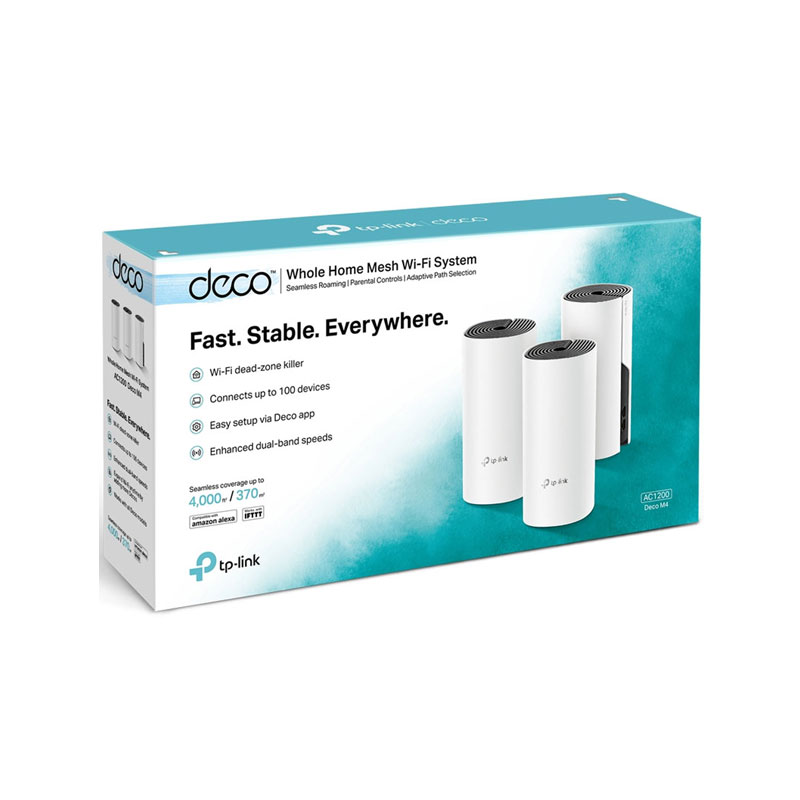 TP-Link Deco M4 AC1200 Dual-Band Mesh Router (3 Pack)