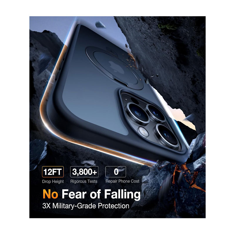 TORRAS	Upro Ostand Clear Series Case for iPhone 15 Pro Max