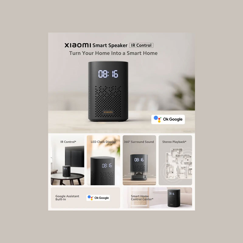 Xiaomi IR Control LED Display Bluetooth Smart Speaker with Google Assistant