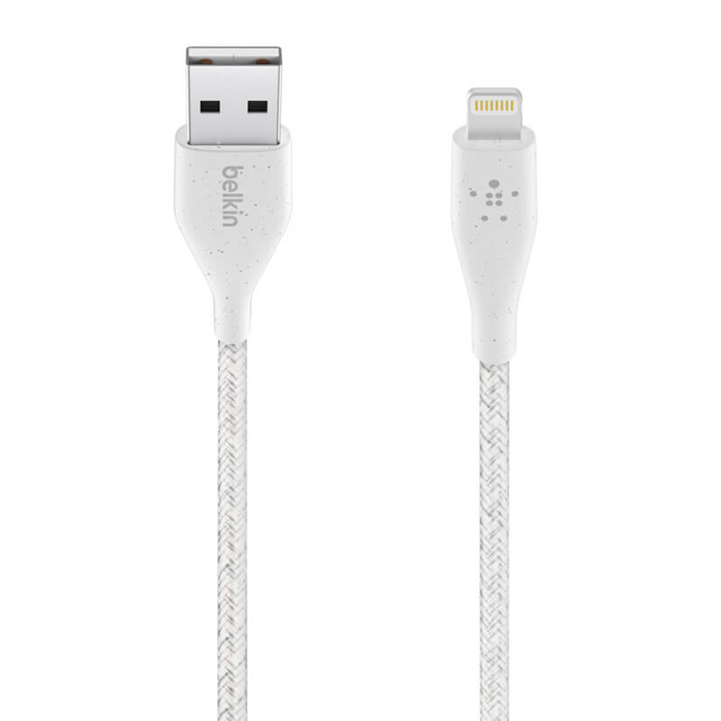 Belkin Duratek Plus Lightning to USB-A Cable with Leather Strap 1.2m