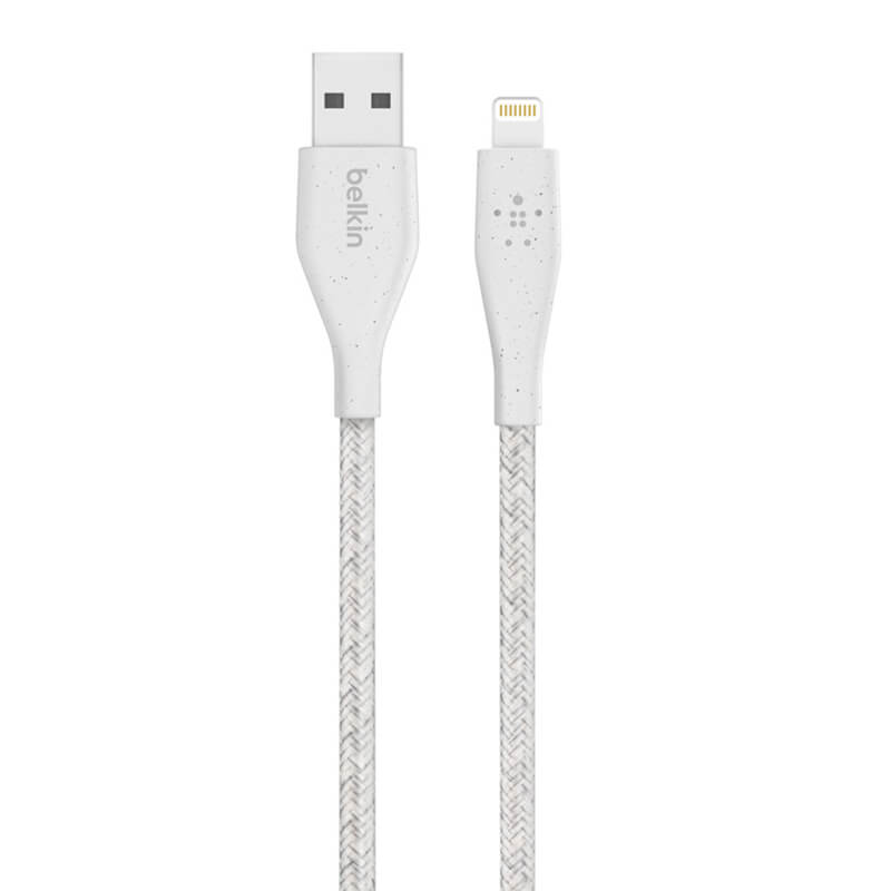 Belkin Duratek Plus Lightning to USB-A Cable with Leather Strap 1.2m