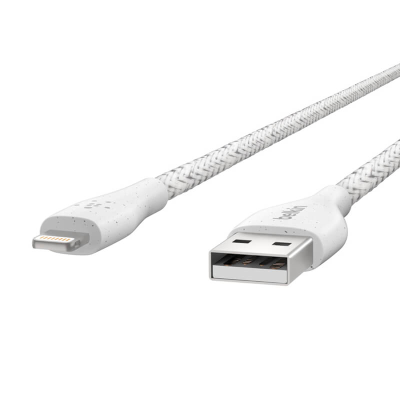 Belkin Duratek Plus Lightning to USB-A Cable with Leather Strap 1.2m