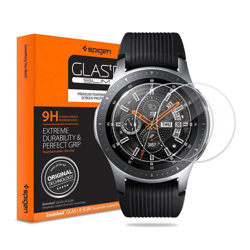 Spigen GLAS.tR Slim Screen Protector for Galaxy Watch 42mm(3 Pieces)