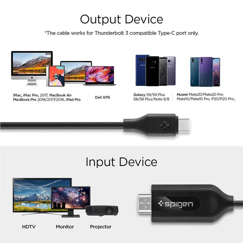 Spigen Essential USB-C 3.1 HDMI Cable-C21CH