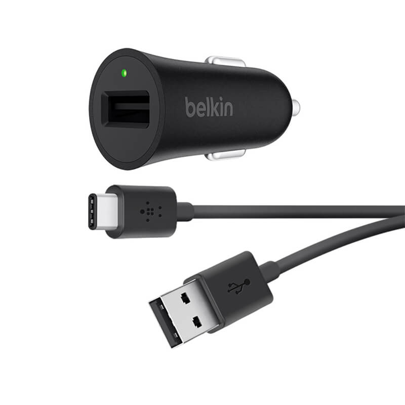 Belkin Car Charger+USB-A to USB-C Cable 18W