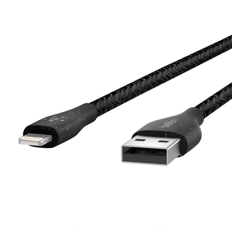 Belkin Duratek Plus Lightning to USB-A Cable with Leather Strap 1.2m