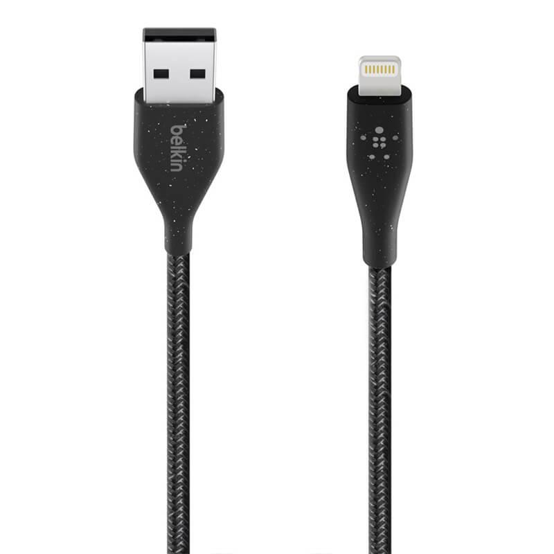 Belkin Duratek Plus Lightning to USB-A Cable with Leather Strap 1.2m