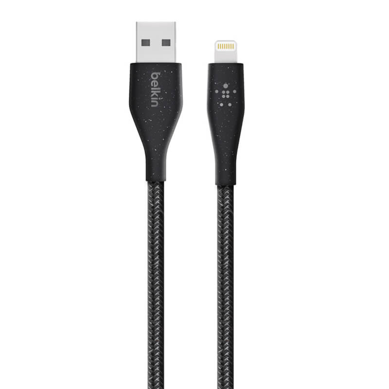 Belkin Duratek Plus Lightning to USB-A Cable with Leather Strap 1.2m