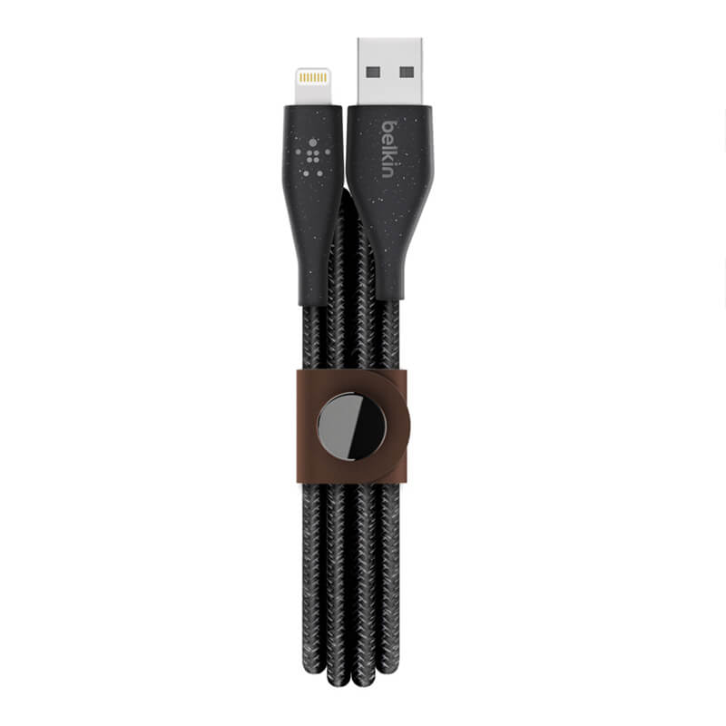 Belkin Duratek Plus Lightning to USB-A Cable with Leather Strap 1.2m