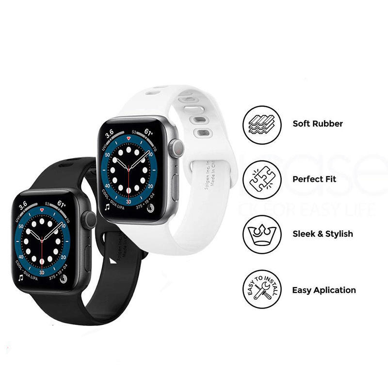 Spigen Air Fit Silicone Sport Band for Apple Watch 45mm/ 44mm/ 42mm