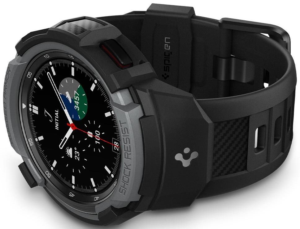 Galaxy Watch 4 Rugged Armor Pro Shockproof Slim Matte Cover