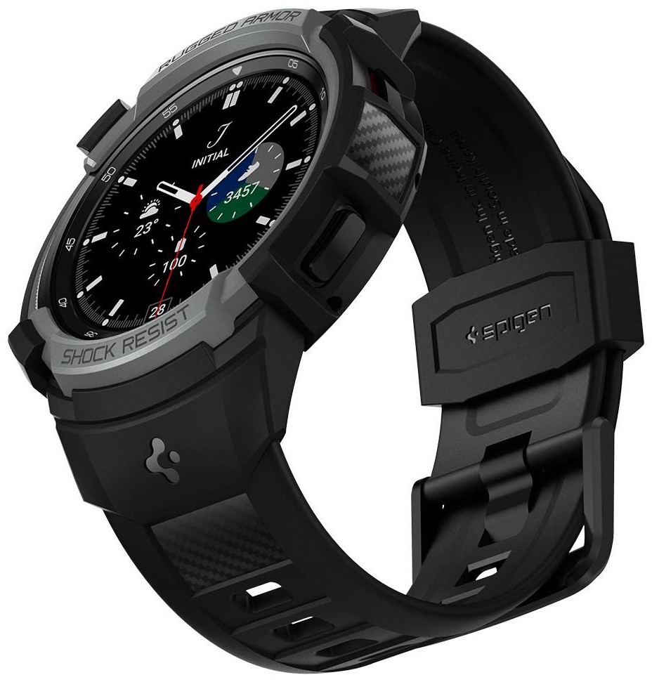 Galaxy Watch 4 Rugged Armor Pro Shockproof Slim Matte Cover