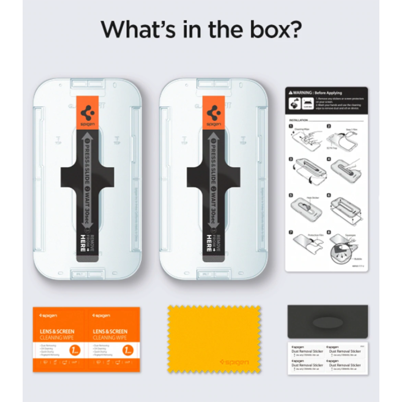 EZ FIT GLAS.tR Screen Protector for iPhone 13 Mini 2Pcs