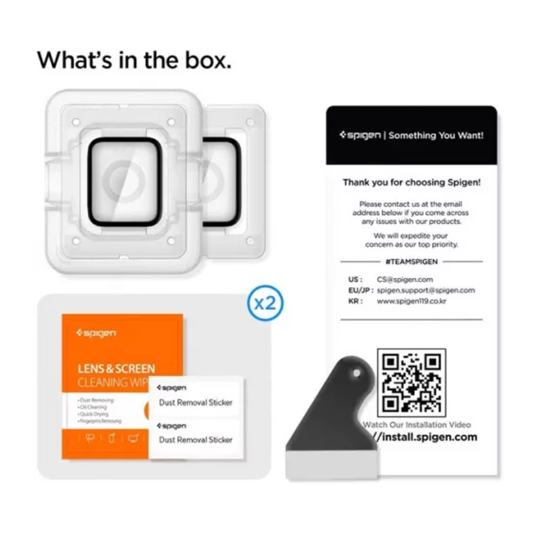 Spigen Pro Flex EZ Fit screen protector for Apple Watch (2pcs)