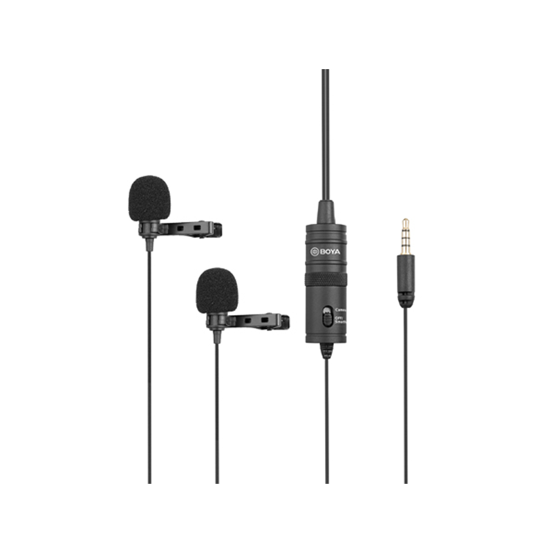 Boya BY-M1DM Dual Omni Directional Lavalier Microphone