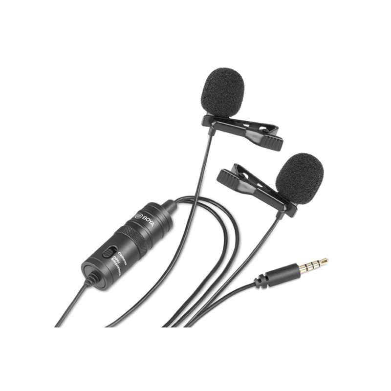 Boya BY-M1DM Dual Omni Directional Lavalier Microphone