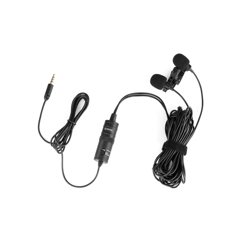 Boya BY-M1DM Dual Omni Directional Lavalier Microphone