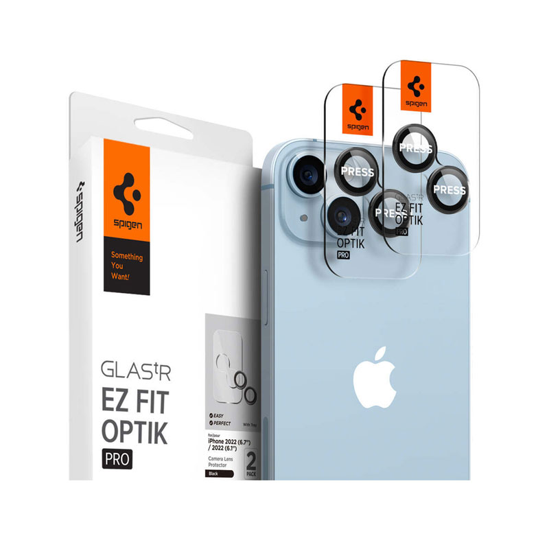 GlastR EZ fit Optik pro Lens Protector for iPhone 15 Plus/15/14 Plus/14 (2 Piece)