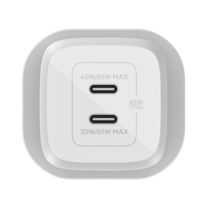 Belkin Dual USB-C GaN Wall Charger with PPS 65W