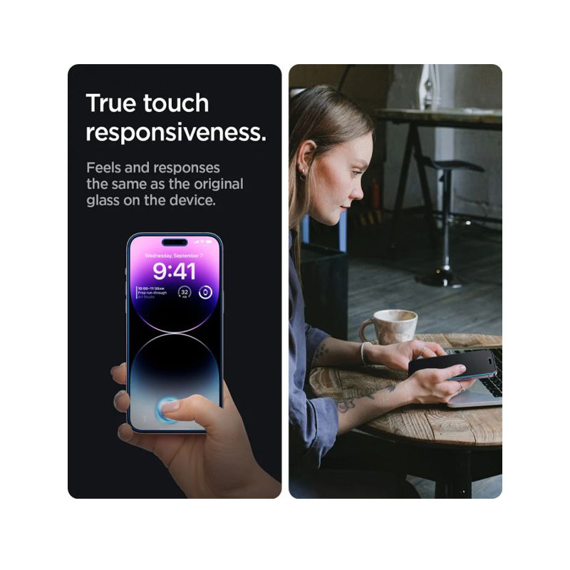 Spigen GLAS.tR Privacy HD Screen Protector for iPhone 14 Pro Max