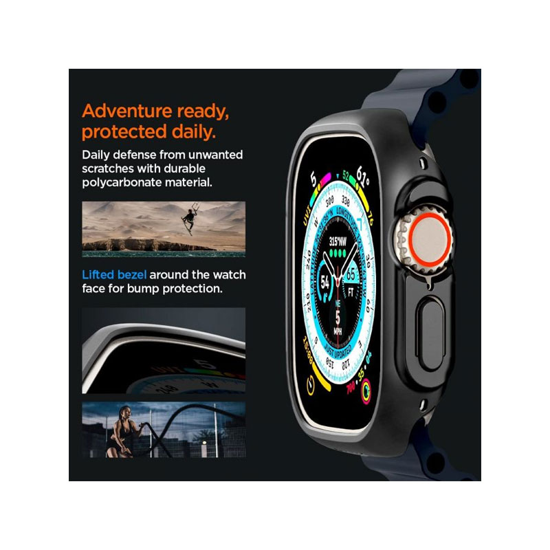 Spigen Thin Fit Titanium Case for Apple Watch Ultra (GPS+Cellular)