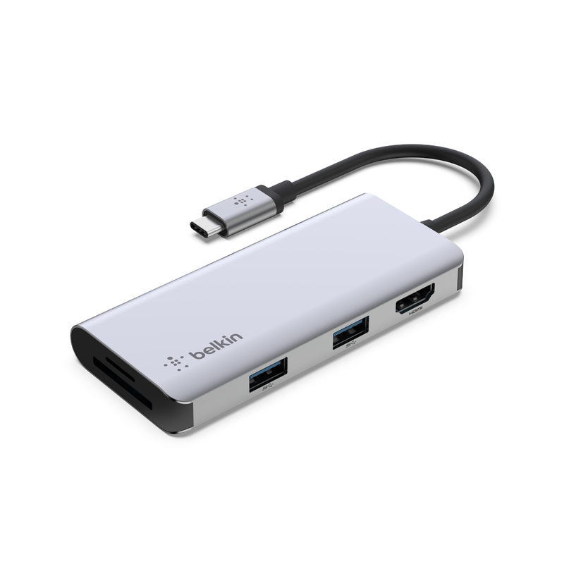 Belkin Connect USB-C 5-in-1 Multiport Adapter Hub