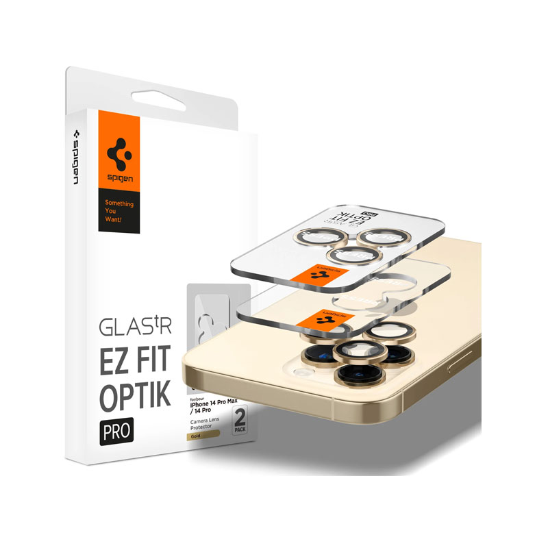 Spigen Glas tR EZ fit Optik pro Camera Lens for iPhone 17/16/15/14 Pro & Pro Max (1 piece)