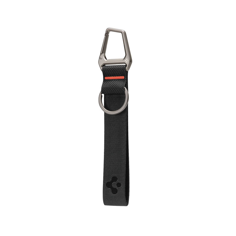 Carabiner Black Strap with Key Ring