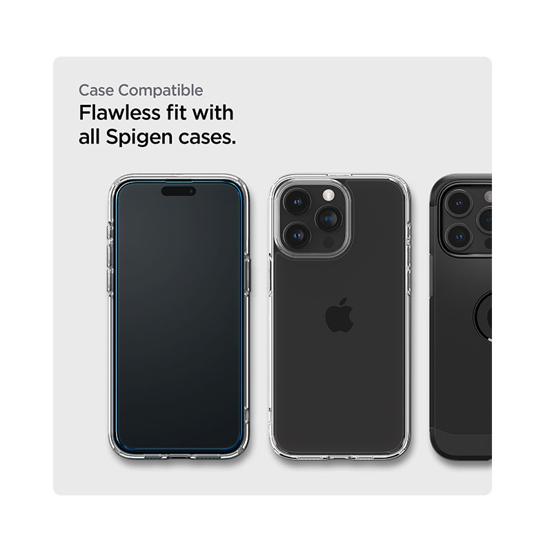 Spigen GLAS.tR Align Master Screen Protector for iPhone 15 Pro Max (1PC)