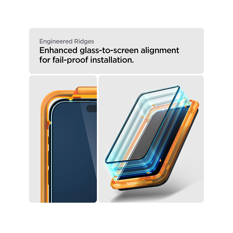 Spigen GLAS.tR Align Master Screen Protector for iPhone 15 Pro Max (1PC)